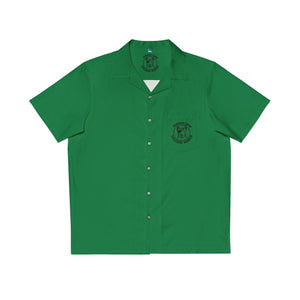 Summer Camp Exclusive Member Men's Hawaiian Green Shirt BL