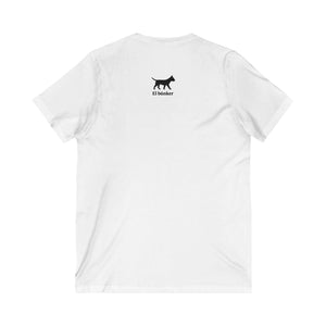 The Bunker Dog Unisex V-Neck T-Shirt W&BL02