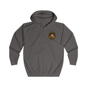 Bunker WC German Flag Unisex Full Zip Hoodie, BL02