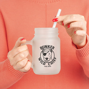 Bunker WC Frosted Mason Jar Cup BL02