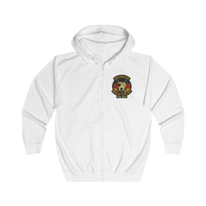 Bunker WC German Flag Unisex Full Zip Hoodie, BL02