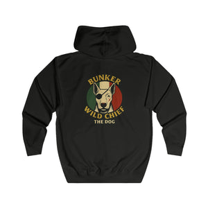 Bunker WC Italian Flag Unisex Full Zip Hoodie, BL02