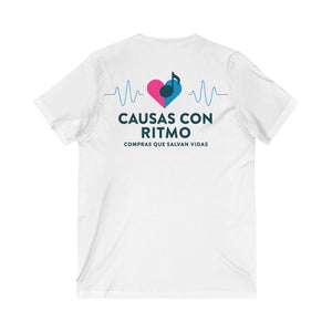 Causas con Ritmo Unisex V-Neck T-Shirt FSL&BBL