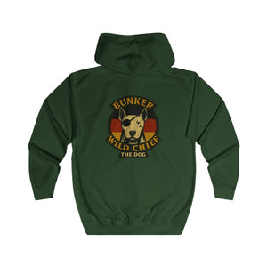Bunker WC German Flag Unisex Full Zip Hoodie, BL02