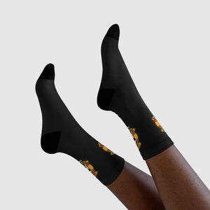 Bunker WC Spanish Flag Black Socks BL