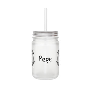 Pepe Summer Camp Exclusive Member Drinking Glass Jar