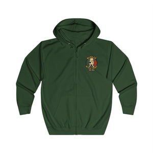 Bunker WC Italian Flag Unisex Full Zip Hoodie, BL02
