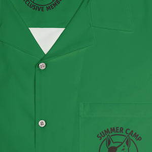 Summer Camp Exclusive Member Men's Hawaiian Green Shirt BL