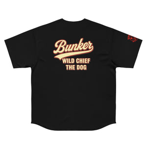 Bunker WC Men's Black Baseball Jersey RL02