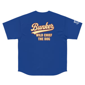 Bunker WC Men's Blue Baseball Jersey WL02