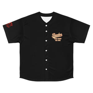 Bunker WC Men's Black Baseball Jersey RL02
