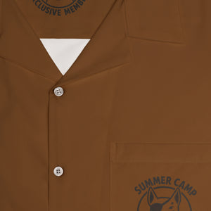 Summer Camp Exclusive Member Men's Hawaiian Brown Shirt BL