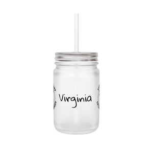 Virginia Summer Camp Exclusive Member Drinking Glass Jar