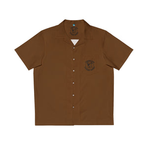 Summer Camp Exclusive Member Men's Hawaiian Brown Shirt BL