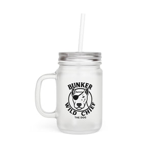 Bunker WC Frosted Mason Jar Cup BL02