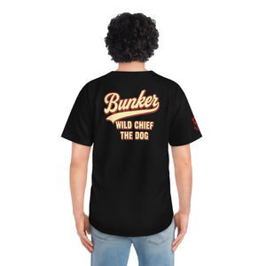 Bunker WC Men's Black Baseball Jersey RL02