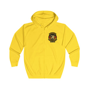 Bunker WC German Flag Unisex Full Zip Hoodie, BL02