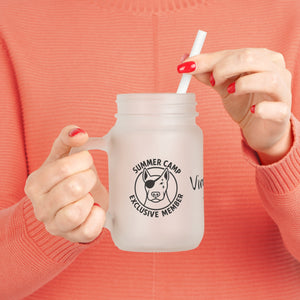 Virginia Summer Camp Exclusive Member Drinking Glass Jar