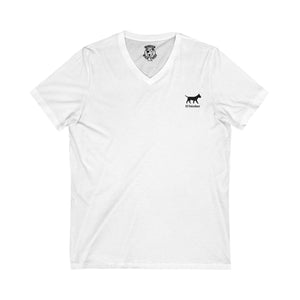 The Bunker Dog Unisex V-Neck T-Shirt W&BL02