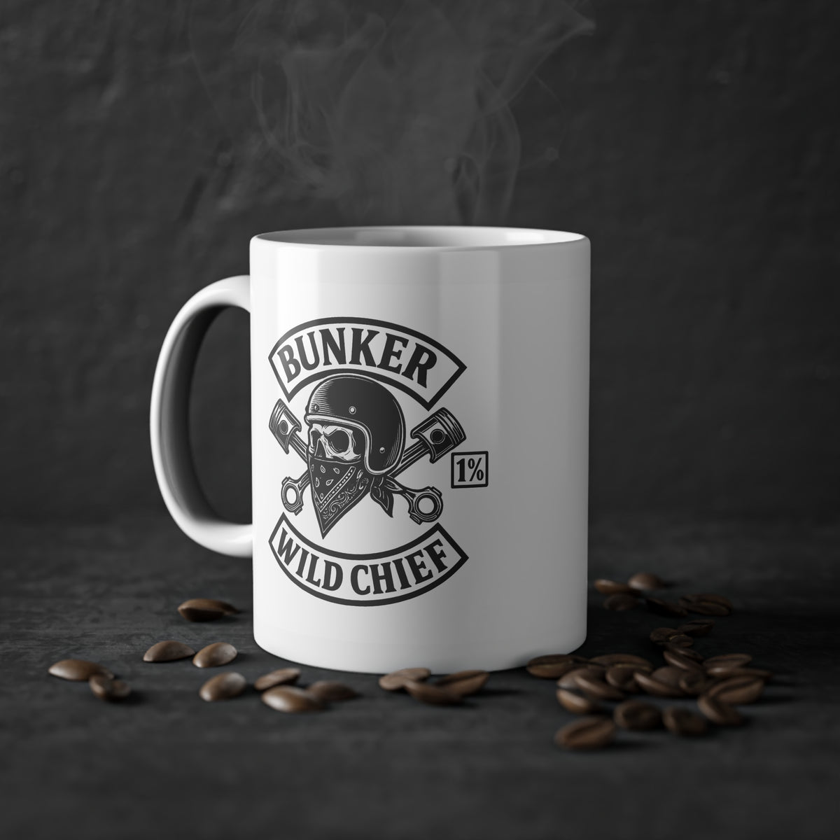 Bunker WC Helmet 11oz Ceramic Coffee Cup BL02