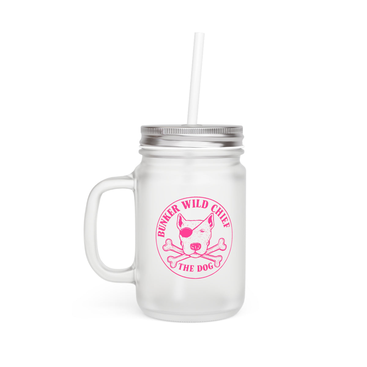 Bunker WC Frosted Mason Jar Cup PL02