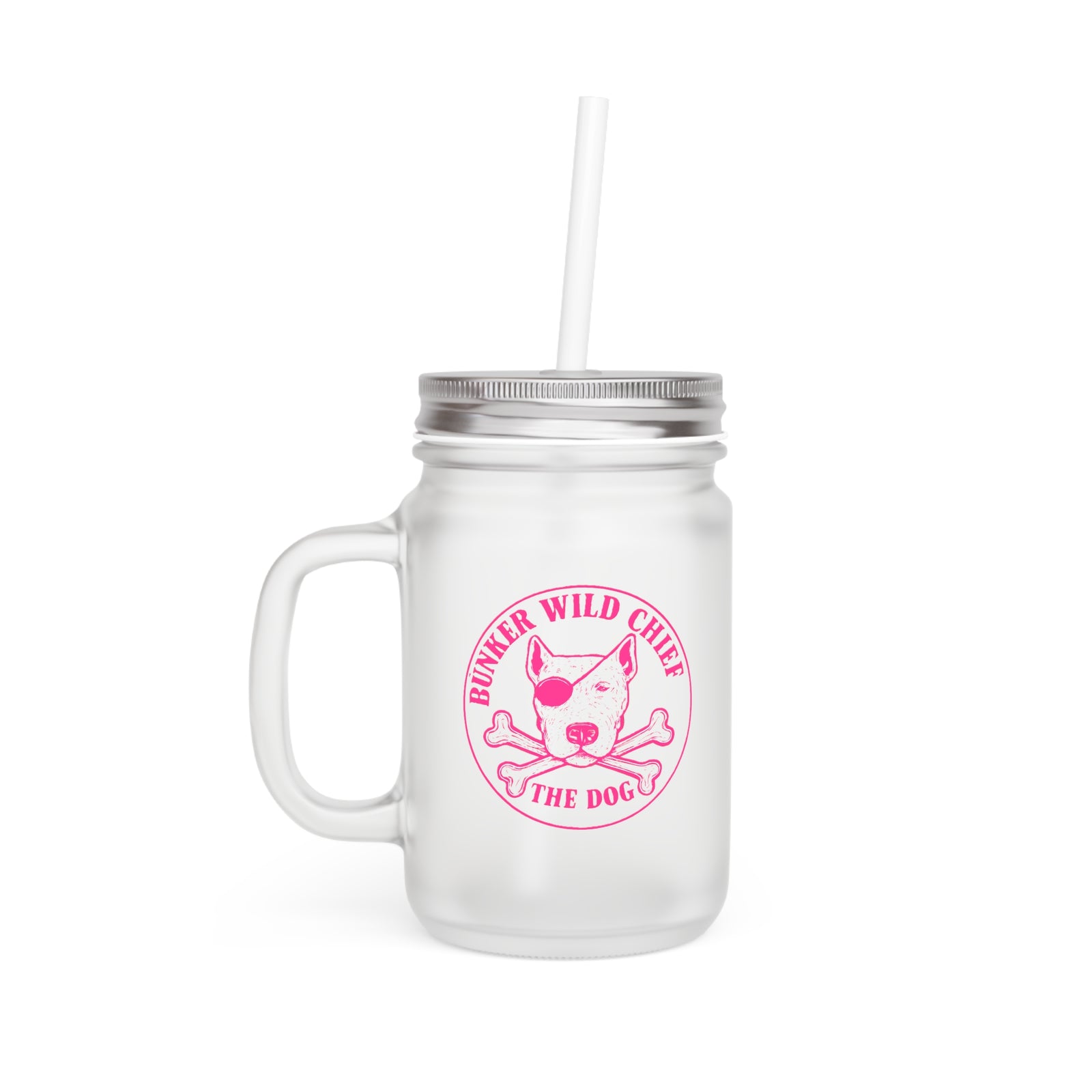 Bunker WC Frosted Mason Jar Cup PL02