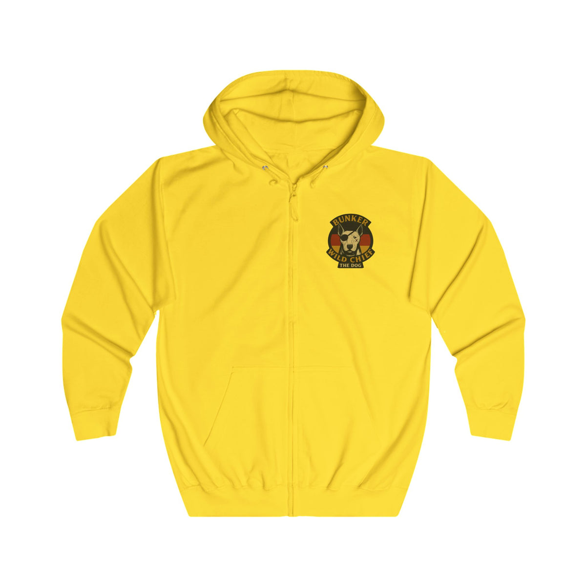 Bunker WC German Flag Unisex Full Zip Hoodie, BL02