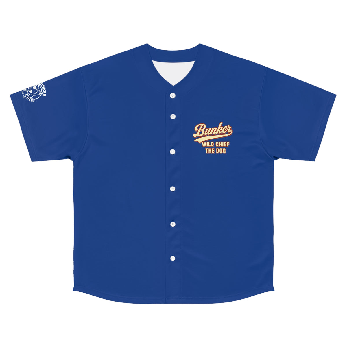 Bunker WC Men's Blue Baseball Jersey WL02