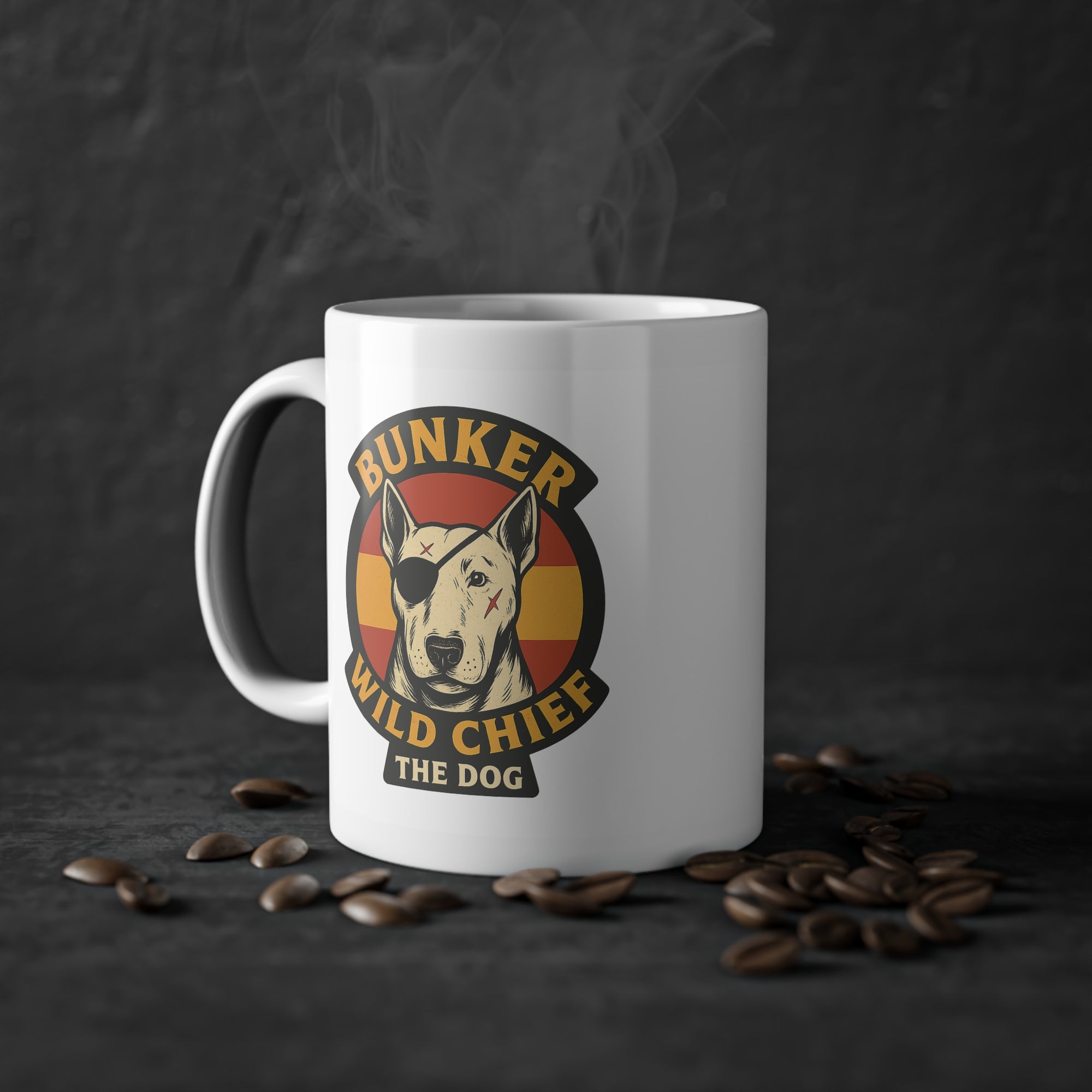 Bunker WC Spanish Flag Ceramic Coffee Cup BL02