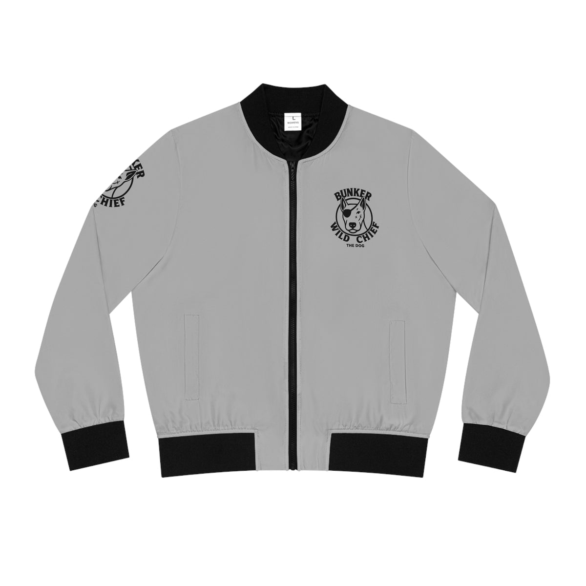 Bunker WC Gray Women's Bomber Jacket BL02