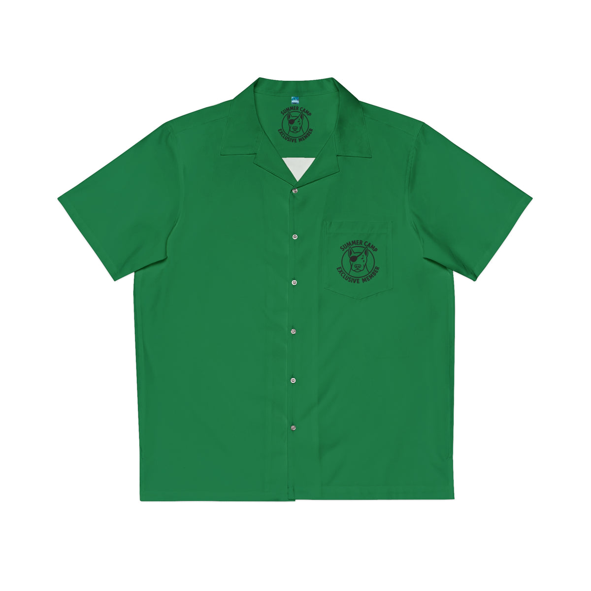 Summer Camp Exclusive Member Men's Hawaiian Green Shirt BL