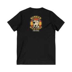 Bunker WC Spanish Flag Unisex V-Neck T-Shirt WL02
