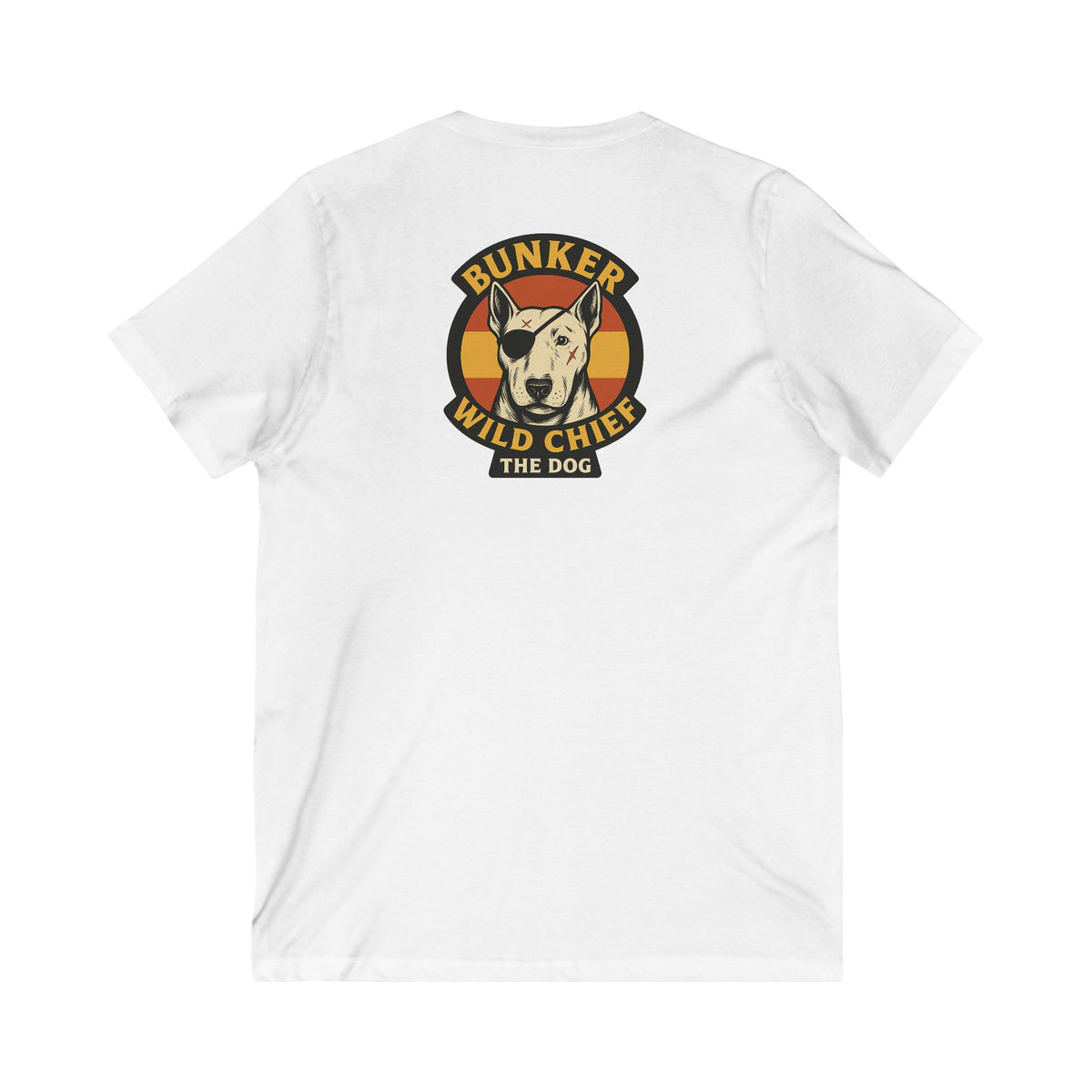 Bunker WC Spanish Flag Unisex V-Neck T-Shirt WL02