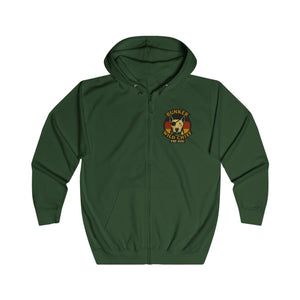 Bunker WC German Flag Unisex Full Zip Hoodie, BL02