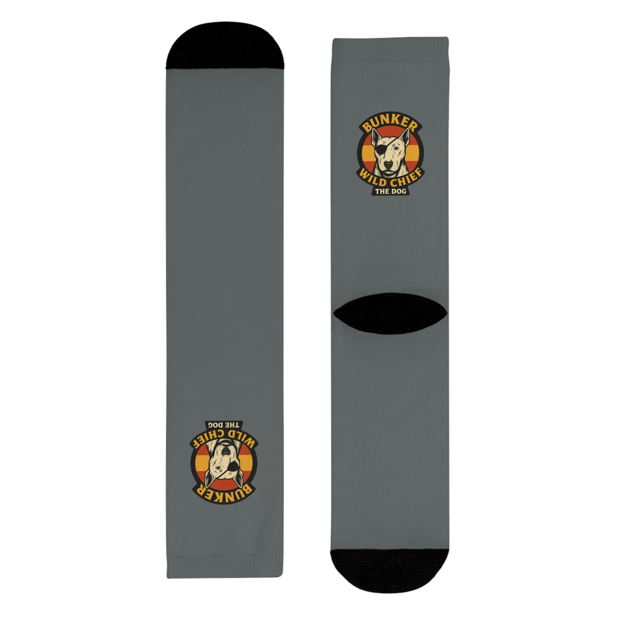 Bunker WC Spanish Flag Dark Gray Socks BL