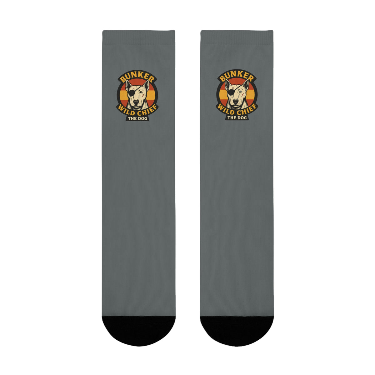 Bunker WC Spanish Flag Dark Gray Socks BL