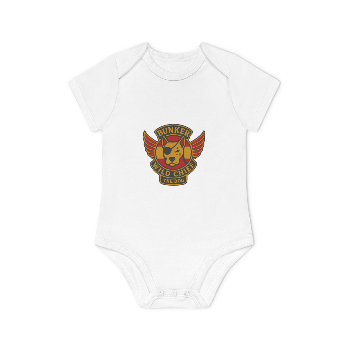 Organic Baby Bunker WC Spanish Flag Bodysuit BL02