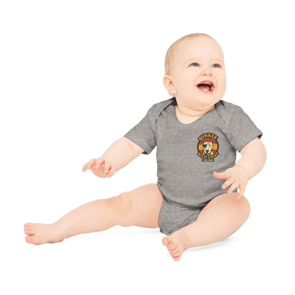 Organic Baby Bunker WC Spanish Flag Bodysuit BL02