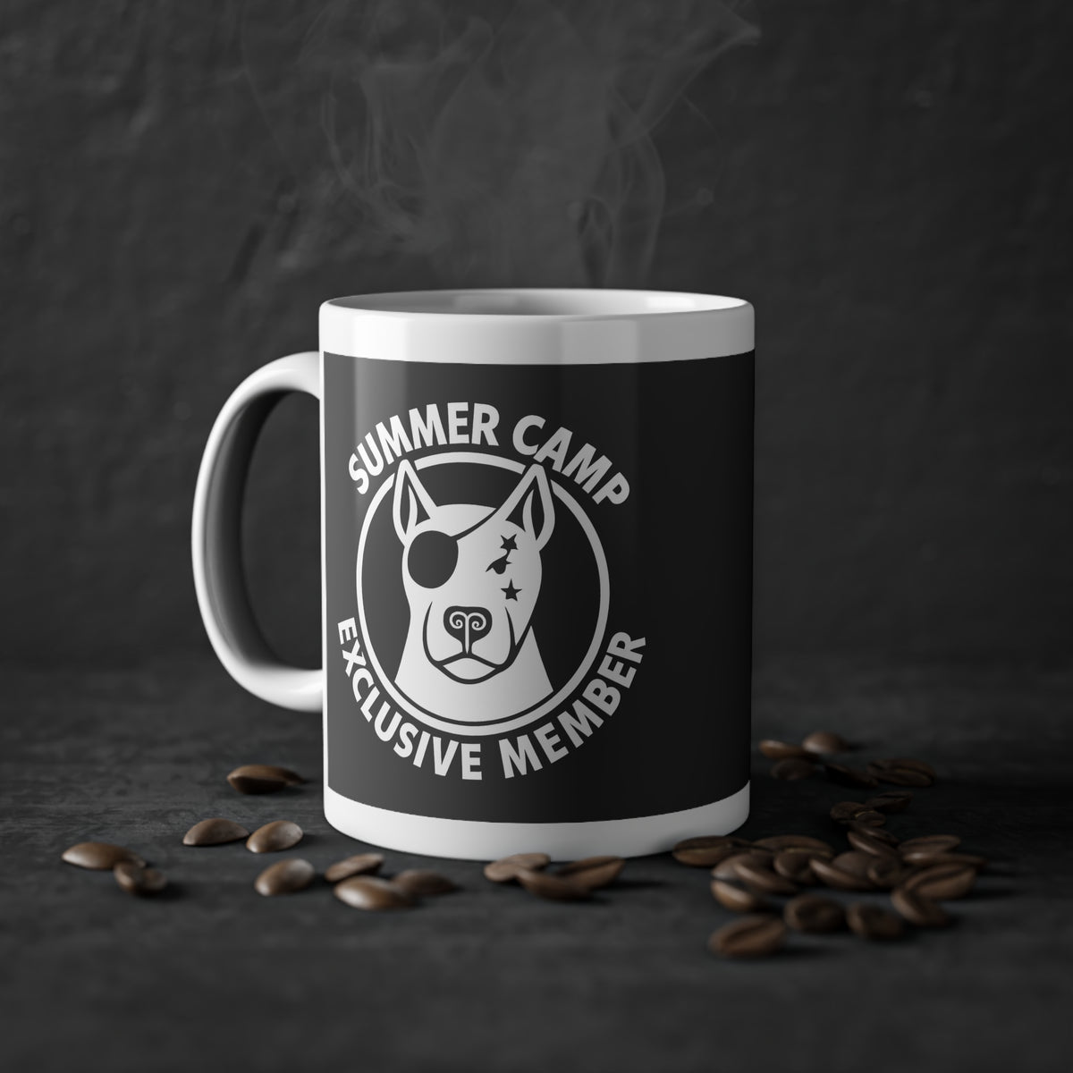Exclusive Summer Camp Black Mug WL02