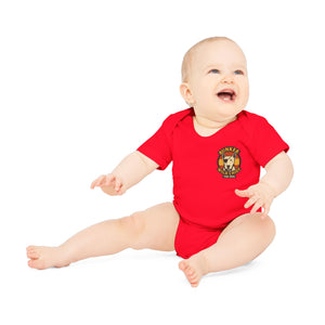 Organic Baby Bunker WC Spanish Flag Bodysuit BL02
