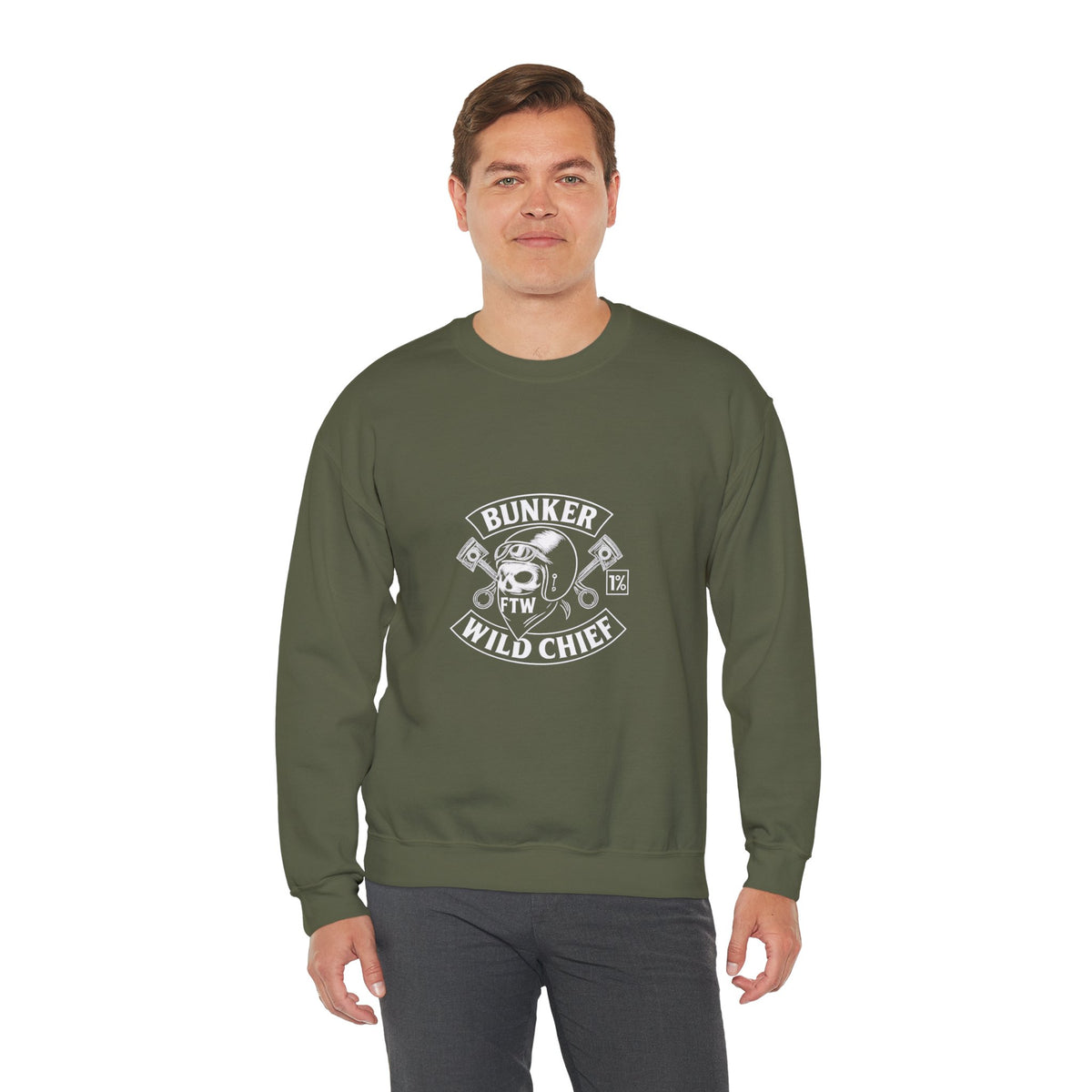 Bunker WC Helmet Unisex Crewneck Sweatshirt WL02