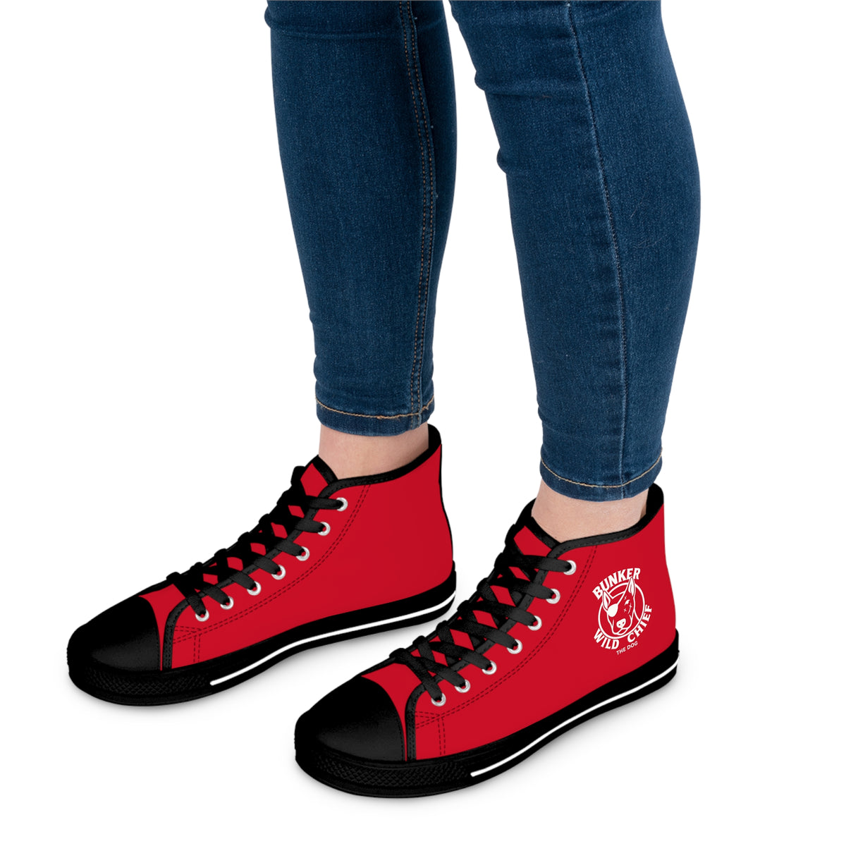 Bunker WC Red Women's High Top Sneakers WL02
