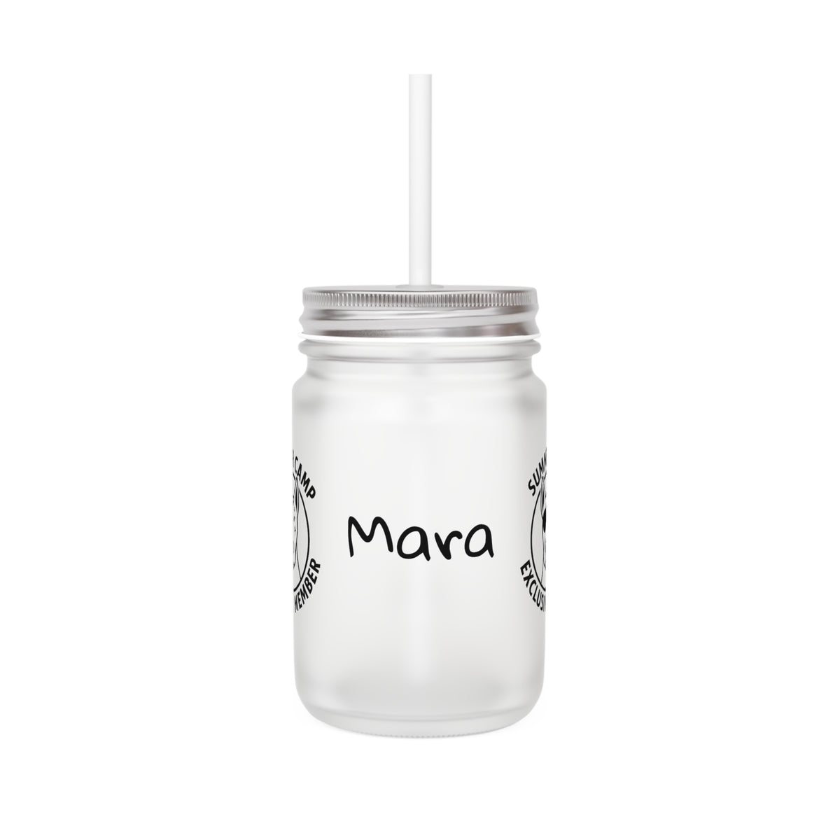 Mara Summer Camp Exclusive Member Drinking Glass Jar