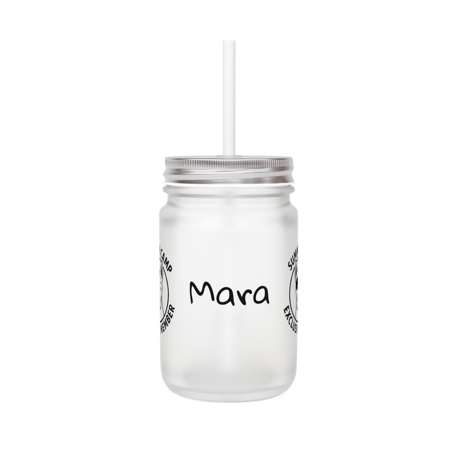 Mara Summer Camp Exclusive Member Drinking Glass Jar