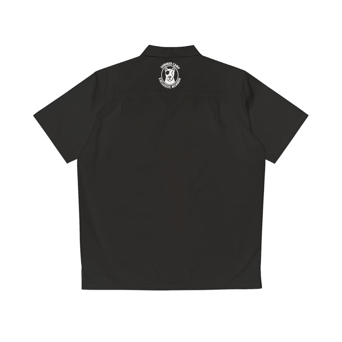 Summer Camp Exclusive Member Men's Hawaiian Black Shirt BL