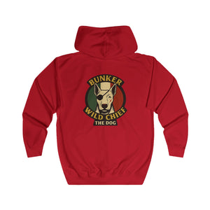 Bunker WC Italian Flag Unisex Full Zip Hoodie, BL02
