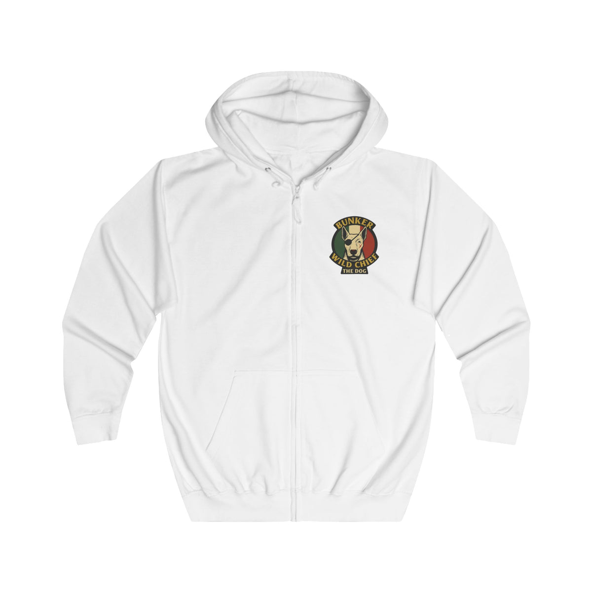 Bunker WC Italian Flag Unisex Full Zip Hoodie, BL02