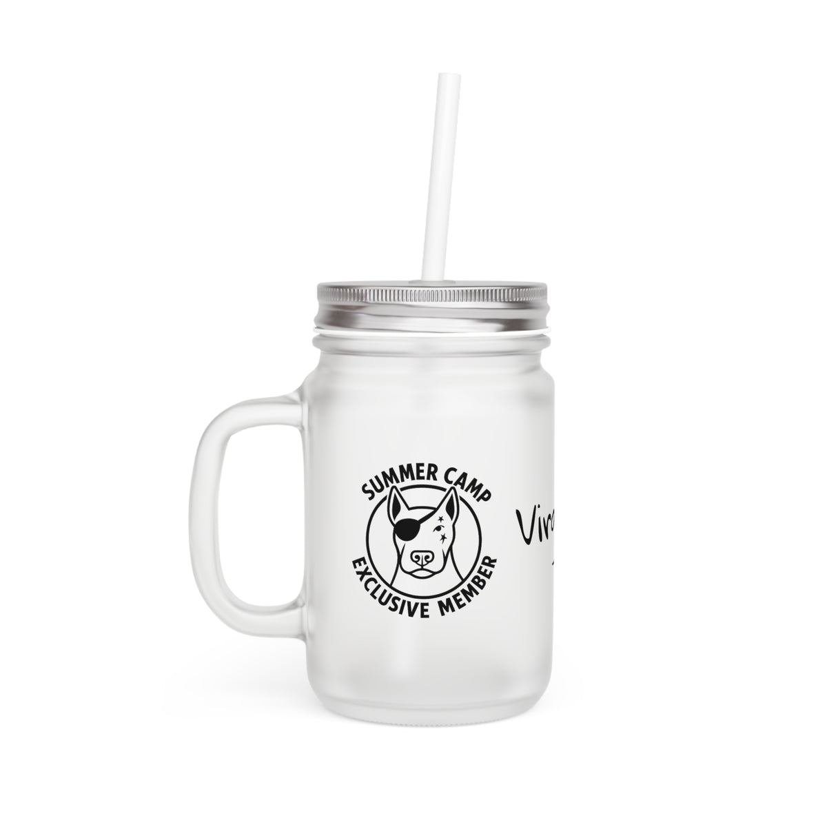 Virginia Summer Camp Exclusive Member Drinking Glass Jar