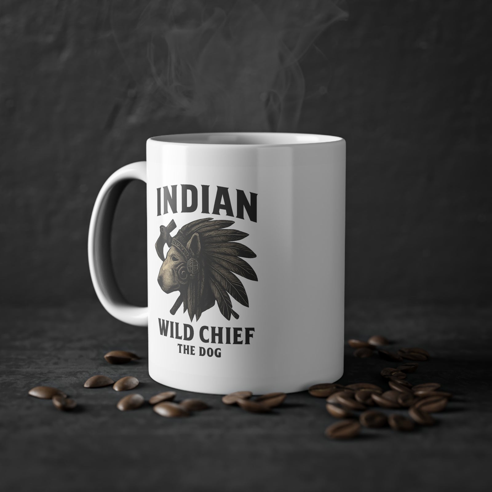 INDIAN Bunker WC 11oz Ceramic Coffee Cup BL02