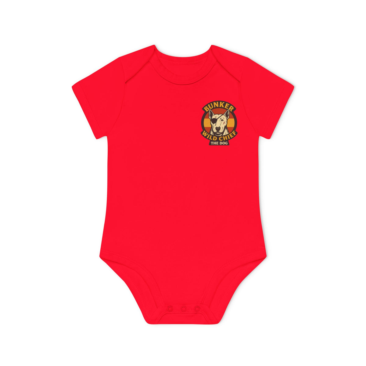 Organic Baby Bunker WC Spanish Flag Bodysuit BL02